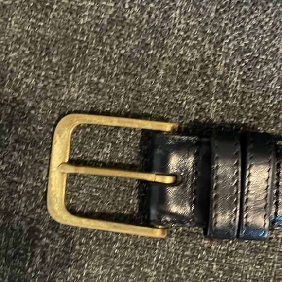 Coach Navy Blue Leather Belt 42 - Picture 10 of 10